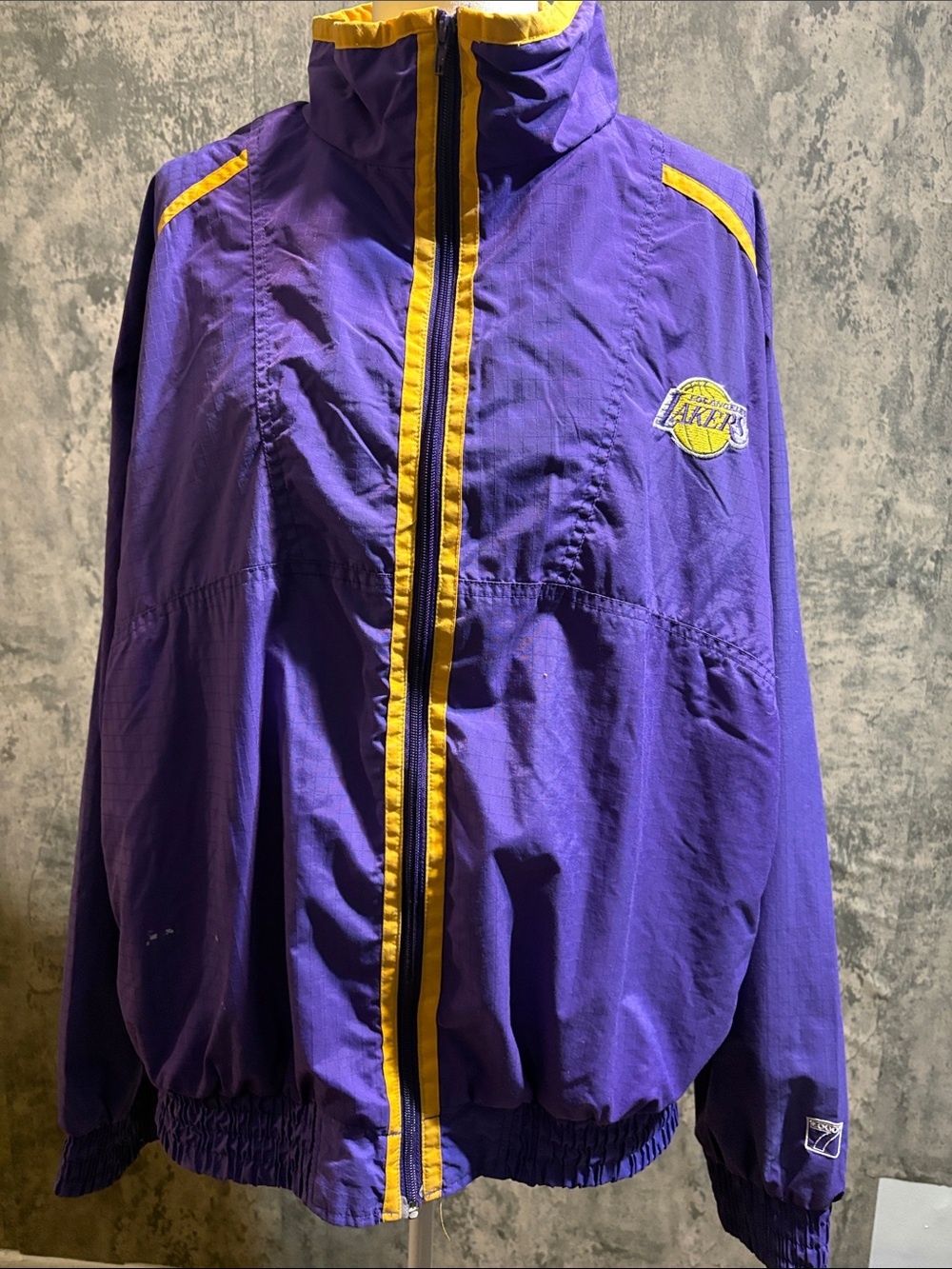 LOGO 7 Los Angeles Lakers Purple & Gold Varsity Jacket